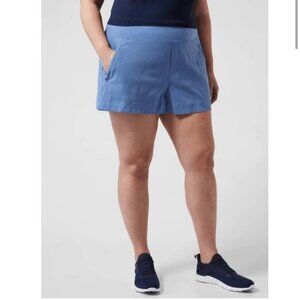 Athleta Trekkie North Short Cottage Blue Sz 22 Stretch Athleisure Outdoor Hiking
